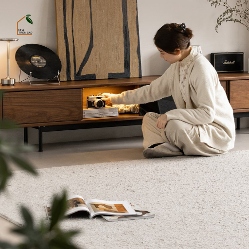 SOLIN, TTV_091, Tủ tivi hiện đại sang trọng, 180x30x40cm, Plywood phủ Veneer, Nội thất Nhà trên cao