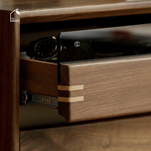 HONA, 60x40x120cm, Tủ lưu trữ sang trọng, TLT_090, Plywood phủ veneer, Nội thất Nhà trên cao