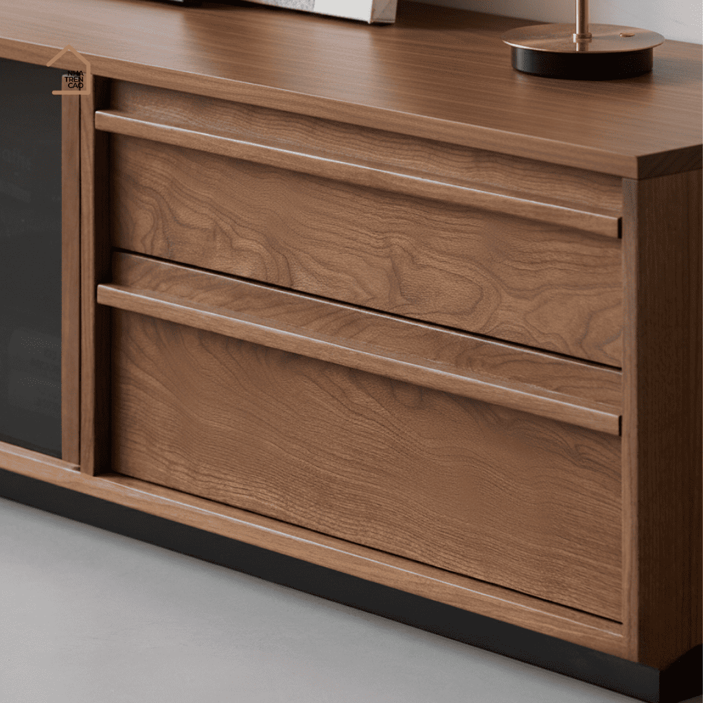 LINEA, Tủ TV Hiện Đại Tinh Giản, TTV_092, 180x40x50cm, Gỗ Plywood Phủ Veneer, Nội Thất Nhà Trên Cao