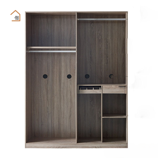 EVE,TQA_027, Tủ quần áo hiện đại sang trọng, 160x60x200cm, Nội thất Nhà trên cao