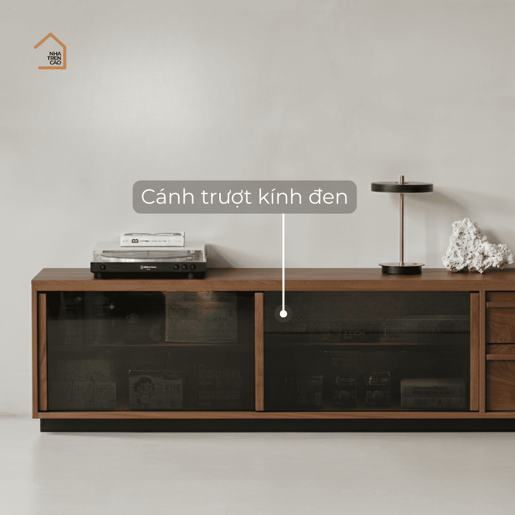 LINEA, Tủ TV Hiện Đại Tinh Giản, TTV_092, 180x40x50cm, Gỗ Plywood Phủ Veneer, Nội Thất Nhà Trên Cao