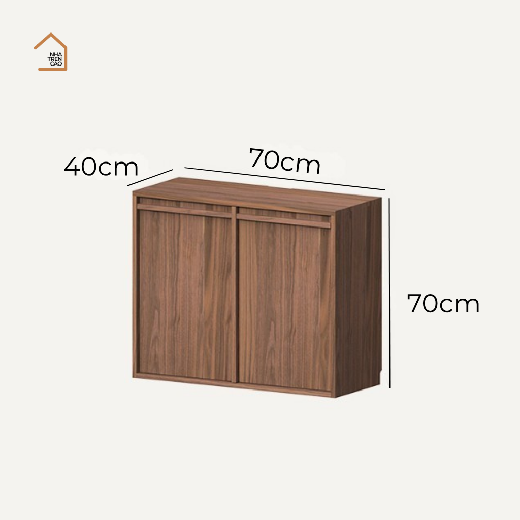 LINEA, Tủ lưu trữ ghép nối hiện đại, TLT_091, 70x40x70cm, Gỗ Plywood Phủ Veneer, Nội Thất Nhà Trên Cao