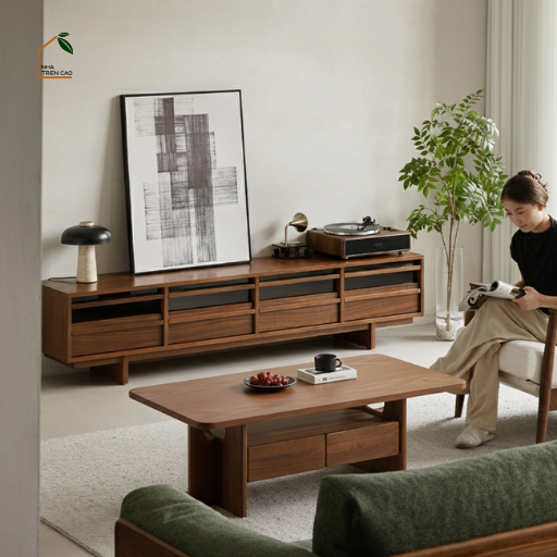 LINEA, TTV_093, Tủ TV Thanh Lịch Nhiều Ngăn,  180x40x50cm, Gỗ Plywood Phủ Veneer, Nội Thất Nhà Trên Cao