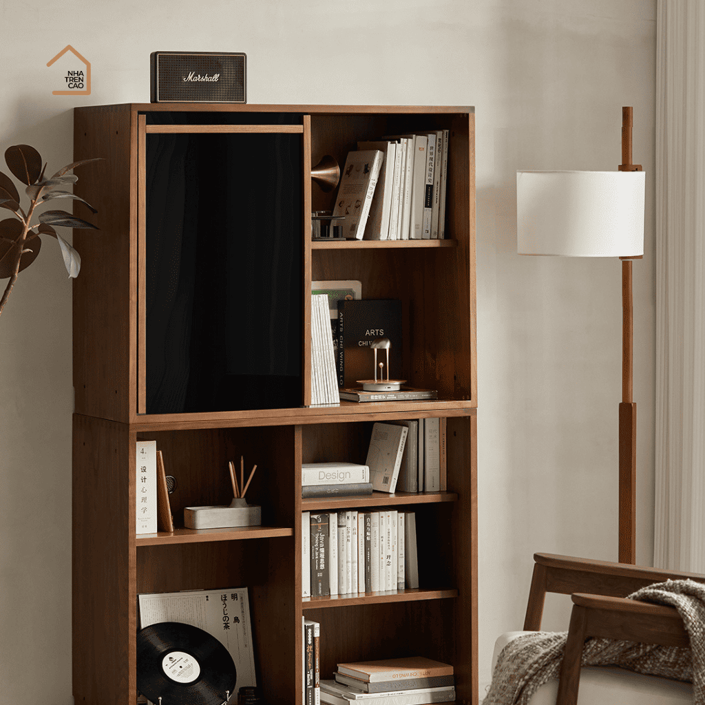 LINEA, Tủ lưu trữ ghép nối hiện đại, TLT_091, 70x40x70cm, Gỗ Plywood Phủ Veneer, Nội Thất Nhà Trên Cao