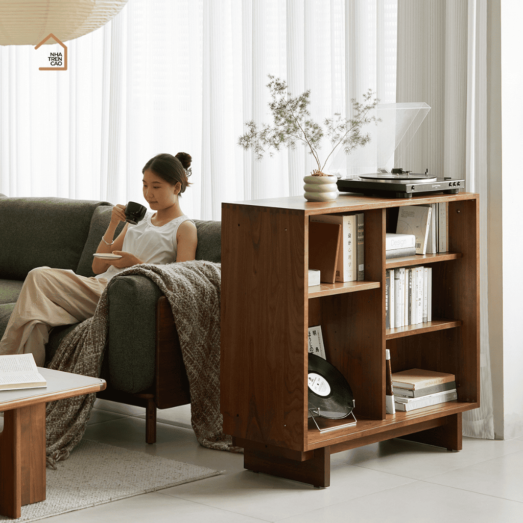 LINEA, Tủ lưu trữ ghép nối hiện đại, TLT_091, 70x40x70cm, Gỗ Plywood Phủ Veneer, Nội Thất Nhà Trên Cao