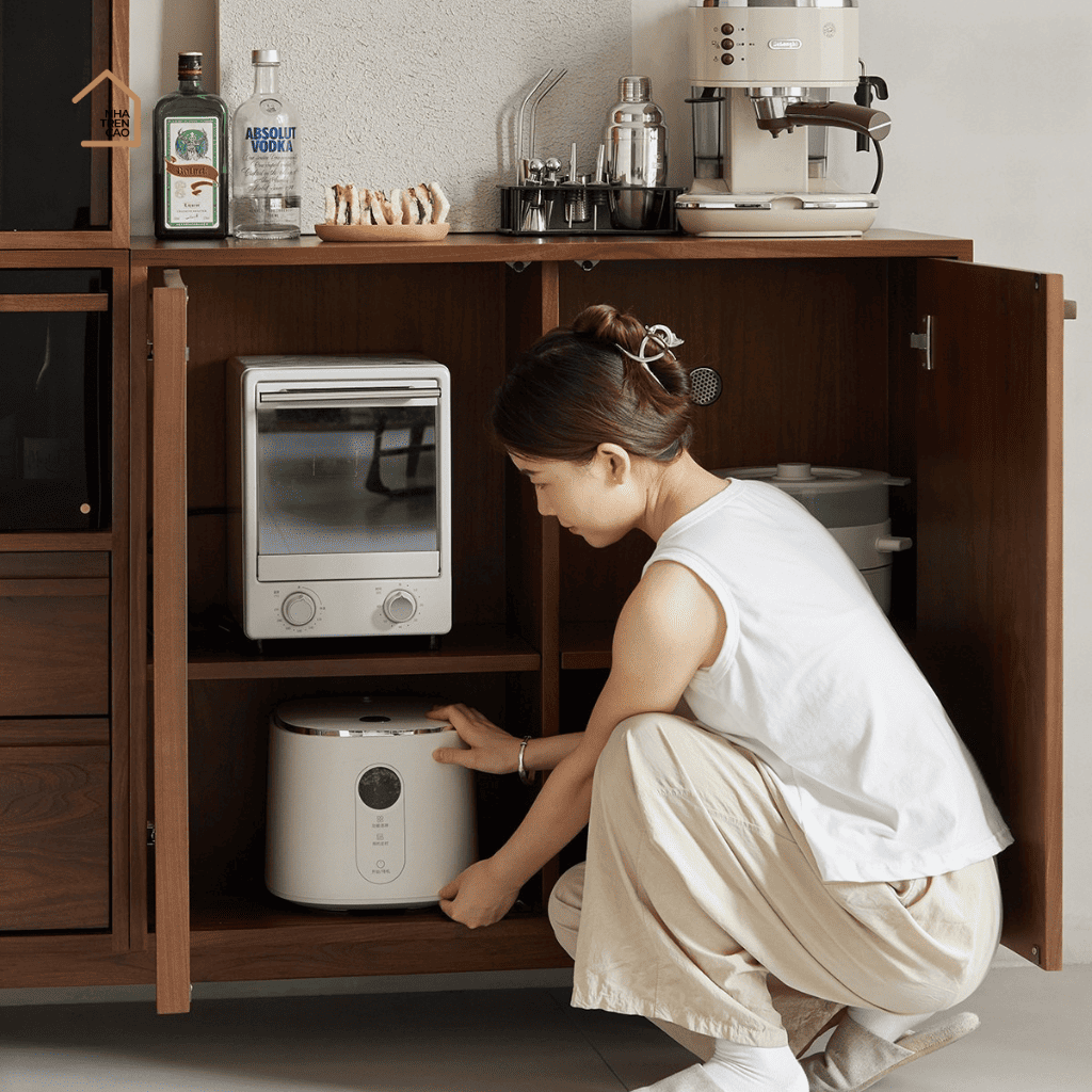 LINEA, Tủ lưu trữ ghép nối hiện đại, TLT_091, 70x40x70cm, Gỗ Plywood Phủ Veneer, Nội Thất Nhà Trên Cao