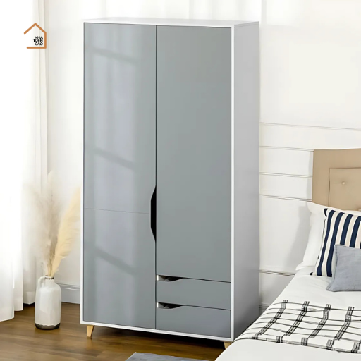 RAZZE, Tủ quần áo hiện đại sang trọng, TQA_056, 89x50x185cm, Gỗ MDF phủ sơn 2K, Nội thất Nhà trên cao