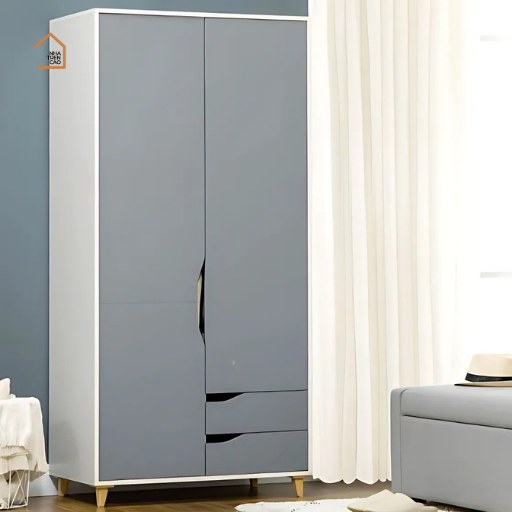 RAZZE, Tủ quần áo hiện đại sang trọng, TQA_056, 89x50x185cm, Gỗ MDF phủ sơn 2K, Nội thất Nhà trên cao