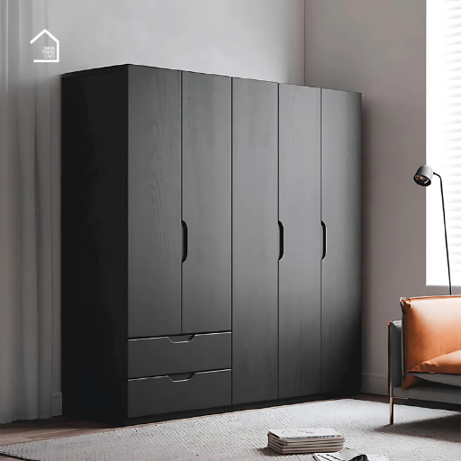 KAZU, Tủ quần áo hiện đại sang trọng, TQA_029, 200x60x200cm, Nội thất Nhà trên cao
