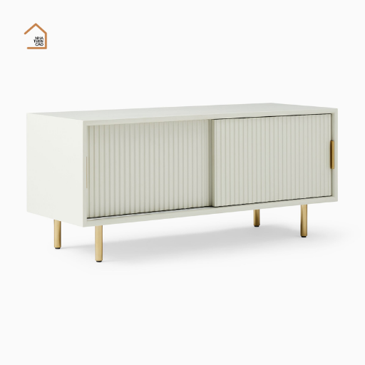 NANCY, TLT_048, Tủ lưu trữ phong cách hiện đại tối giản, 120x40x60cm, Gỗ MDF phủ sơn 2K, Nội thất Nhà trên cao