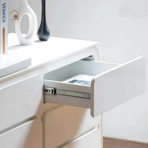KARA, Bàn làm việc kết hợp bàn trang điểm 6 hộc sơn 2k, BTD_002, 120x40x75, Nội thất Nhà trên cao
