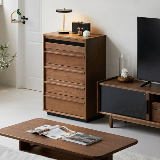 LINEA, TLT_092, Tủ Lưu Trữ Đứng Thanh Lịch, 60x40x100cm, Gỗ Plywood Phủ Veneer, Nội Thất Nhà Trên Cao