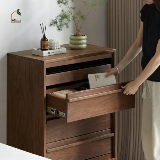 LINEA, TLT_092, Tủ Lưu Trữ Đứng Thanh Lịch, 60x40x100cm, Gỗ Plywood Phủ Veneer, Nội Thất Nhà Trên Cao