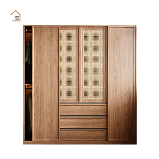 VERA, TQA_039, Tủ quần áo hiện đại sang trọng, 160x60x200cm, Nội thất Nhà trên cao