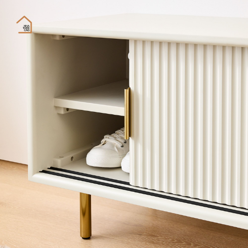 NANCY, TLT_048, Tủ lưu trữ phong cách hiện đại tối giản, 120x40x60cm, Gỗ MDF phủ sơn 2K, Nội thất Nhà trên cao