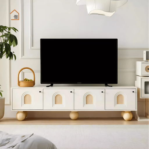 BELL, Kệ tivi phong cách Japandi hiện đại, TTV_032, 180x40x50cm, MDF phủ sơn 2K, Nội thất Nhà Trên Cao