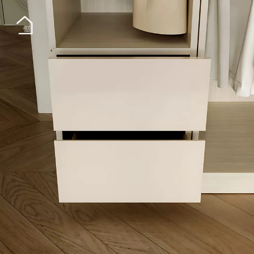 ALICE, Tủ quần áo phong cách hiện đại thanh lịch, TQA_033, 200x55x250cm, Gỗ MDF phủ Melamine, Nội thất Nhà trên cao