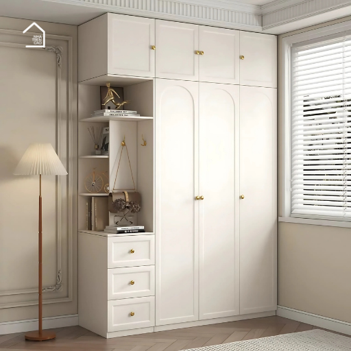 TEGAN, Tủ quần áo phong cách hiện đại, TQA_038, 200x55x248cm, Nội thất Nhà trên cao