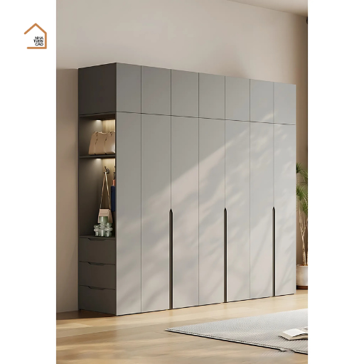 DAI, TQA_006, Tủ quần áo phong cách hiện đại, 200xR60xC240cm, Nội thất Nhà trên cao