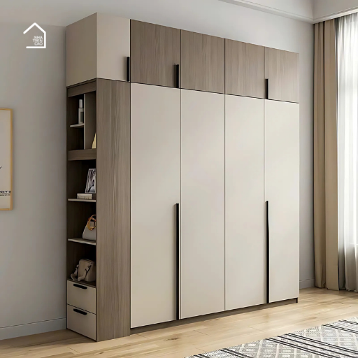 RAWY, Tủ quần áo phong cách hiện đại,MDF phủ Melamine, TQA_024, 180x60x240cm, Nội thất Nhà trên cao