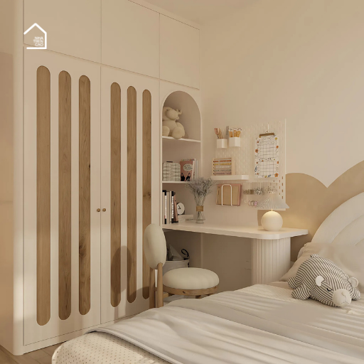 BRUNA, Tủ quần áo phong cách tối giản hiện đại, TQA_020, 140x55x240cm, Gỗ MDF phủ sơn 2K, Nội thất Nhà trên cao