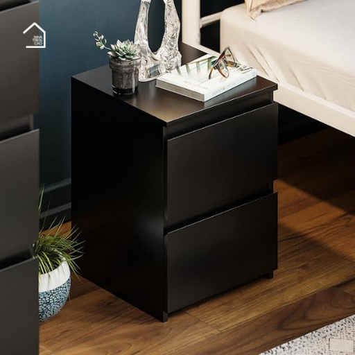 MAL, Tủ đầu giường 2 ngăn kéo, TDG_001, 40x40x45cm, Nội thất Nhà Trên Cao