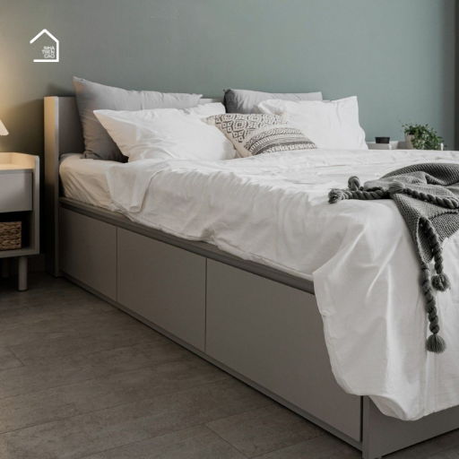 HAS, Giường ngủ 3 hộc tủ kéo, GN_004, 200x160x35cm, Nội thất Nhà Trên Cao