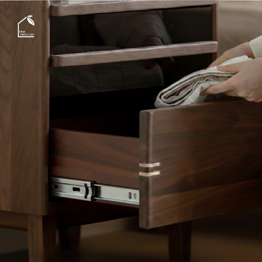 HONA, TDG_008, Tủ đầu giường trang trí nhỏ gọn, 45x35x55cm, Plywood phủ Veneer, Nội thất Nhà trên cao