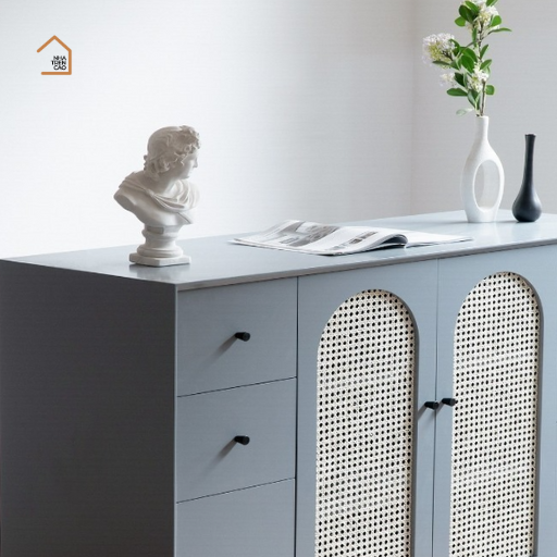 UNI, Tủ lưu trữ đa năng, TLT_007, 140x40x90cm, Gỗ MDF phủ sơn 2K, Nội thất Nhà trên cao