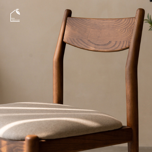 HONA, GD_001, ghế đơn phong cách cổ điển sang trọng, 43x45x80cm, Plywood phủ veneer, Nội thất Nhà trên cao