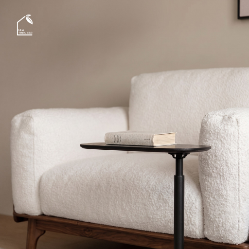 HONA, SFD_001, sofa đơn phong cách Japandi thanh lịch, 95x97x80cm, Plywood phủ Veneer, Nội thất Nhà Trên Cao