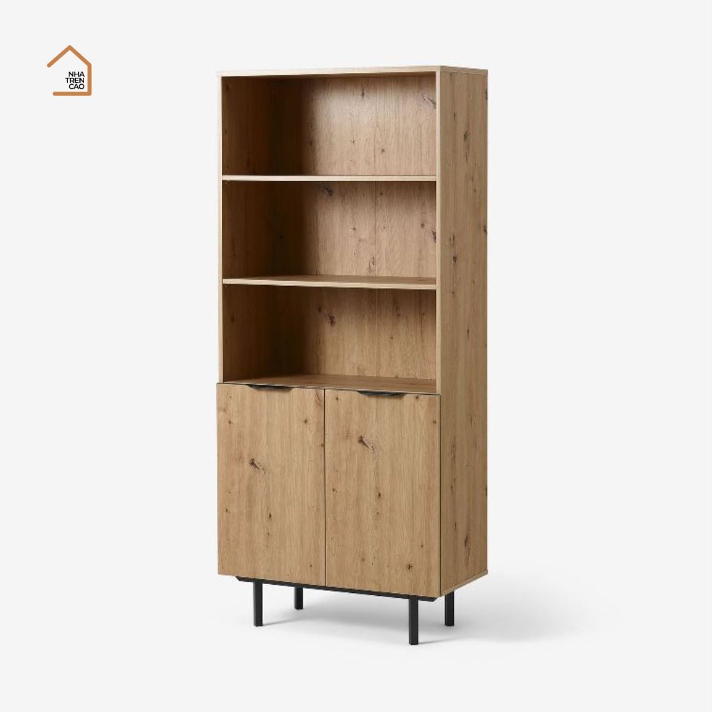 RIA, Tủ lưu trữ phong cách hiện đại, TLT_057, 80x40x180cm, Gỗ MDF phủ Melamine, Nội thất Nhà trên cao