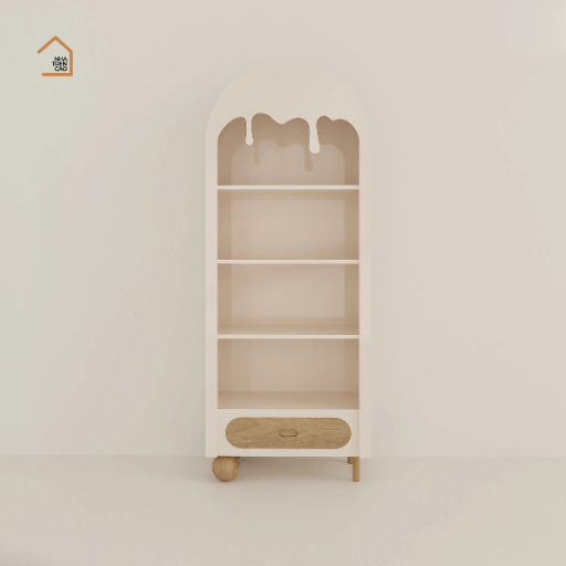 BRUNA, Kệ sách 4 tầng, KS_002, 80x40x180cm, Nội thất Nhà trên cao