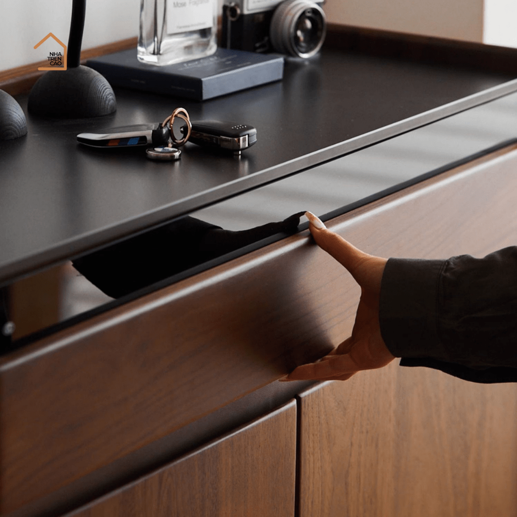 NIOK, Tủ giày thanh lịch sang trọng, TG_022, 90x35x115cm, Gỗ Plywood phủ Veneer, Nội thất Nhà trên cao