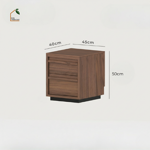 LINEA, TDG_010, Tủ đầu giường sang trọng, 45x40x50cm, Plywood phủ Veneer, Nội thất Nhà trên cao