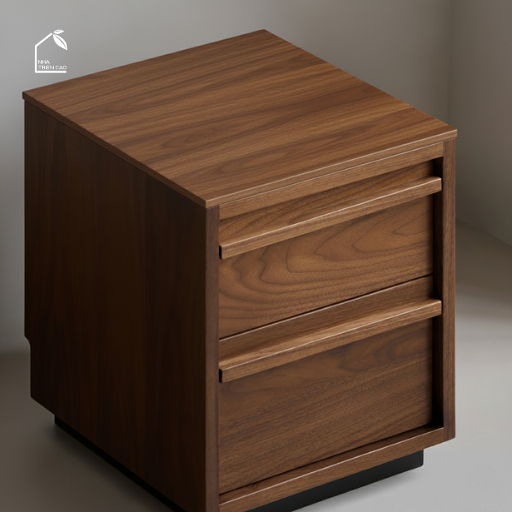 LINEA, TDG_010, Tủ đầu giường sang trọng, 45x40x50cm, Plywood phủ Veneer, Nội thất Nhà trên cao