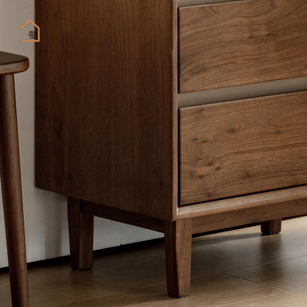 TOBI, Tủ lưu trữ phong cách Japandi, TLT_080, 60x40x120cm, Plywood phủ veneer, Nội thất Nhà trên cao