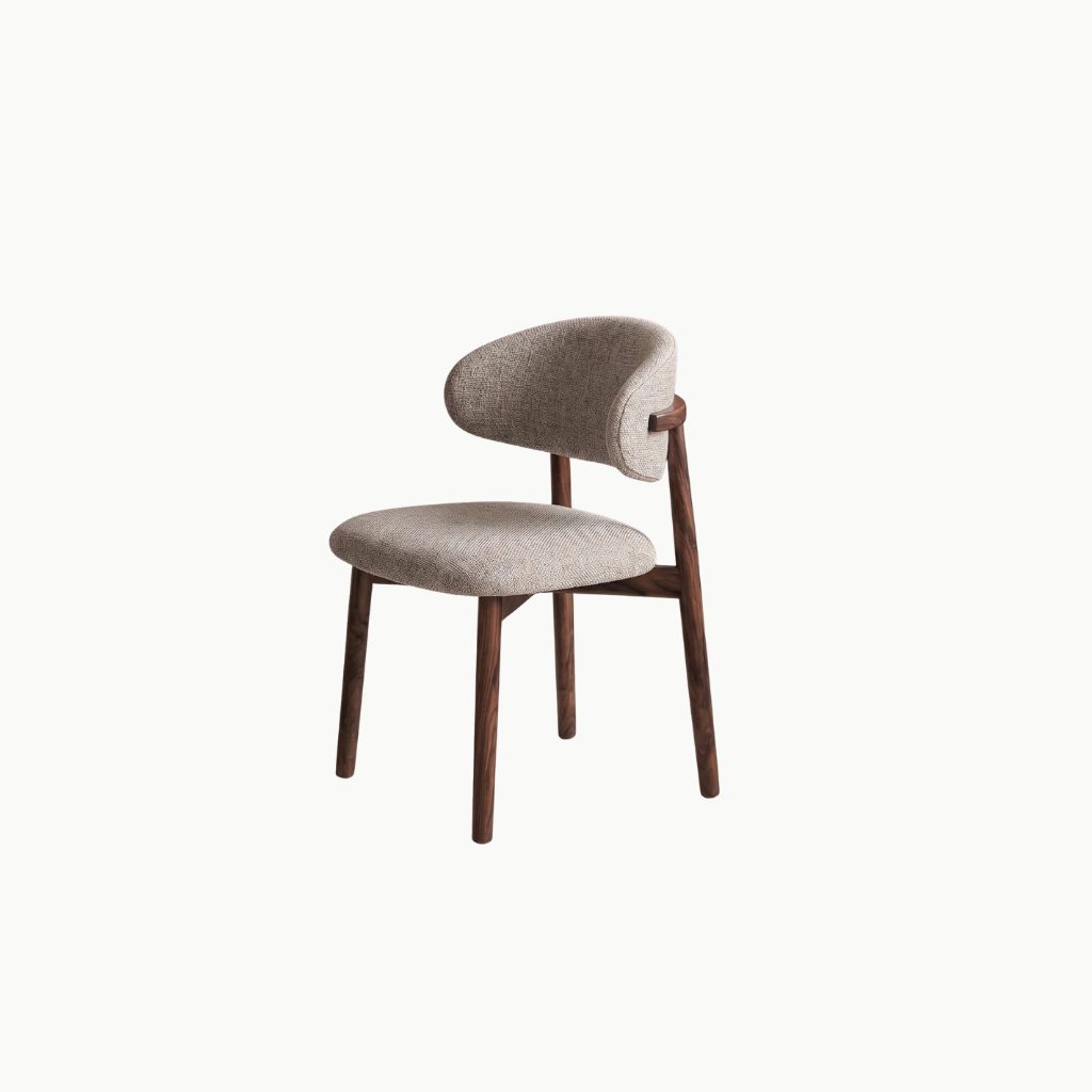 SOLIN, GD_002, ghế đơn tiện ích phong cách Mid-century, 53x52x80cm, Plywood phủ veneer, Nội thất Nhà trên cao