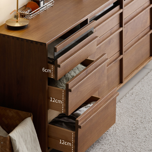KERA, Tủ lưu trữ 9 hộc phong cách Japandi, TLT_089, 160x40x80cm, Plywood phủ veneer, Nội thất Nhà trên cao