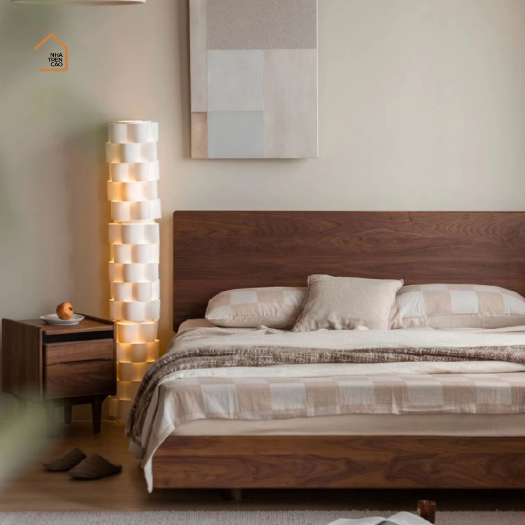 SERI, Tủ Đầu Giường Nhỏ Gọn Tiện Dụng, TDG_011, 40x40x50cm, Gỗ Plywood Phủ Veneer, Nội Thất Nhà Trên Cao