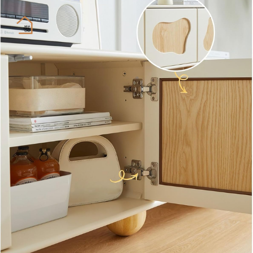 BRUNA, TTV_034, Kệ tivi phong cách Japandi hiện đại,180x40x50cm, MDF phủ sơn 2K, Nội thất Nhà Trên Cao