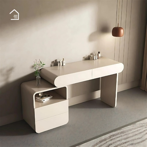 OLIVE, BTD_017,  Bàn trang điểm hiện đại,120x40x75cm, MDF phủ sơn 2K, Nội thất Nhà Trên Cao