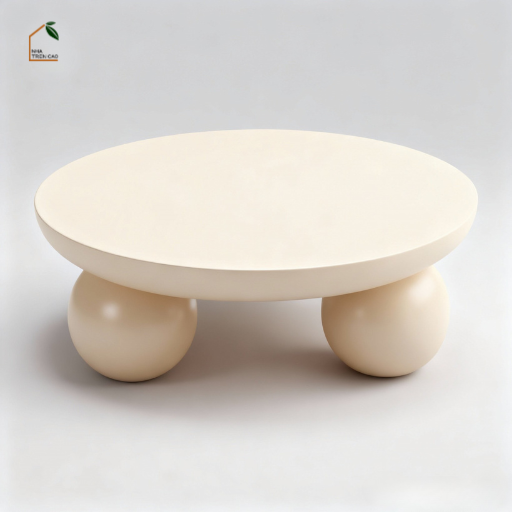 BRUNA, BT_007, Bàn trà phòng khách phong cách hiện đại, 60x60x32cm, Plywood phủ Veneer, Nội thất Nhà trên cao