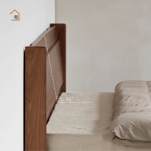 MORI, Giường ngủ phong cách Japandi tối giản, GN_016, 200x160x100cm, Nội thất Nhà trên cao
