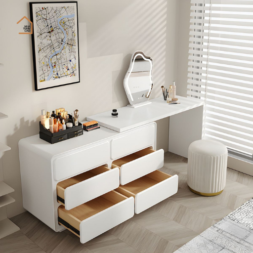 ORIANA, BTD_019, Bàn trang điểm hiện đại, 120x40x75cm, MDF phủ sơn 2K, Nội thất Nhà Trên Cao