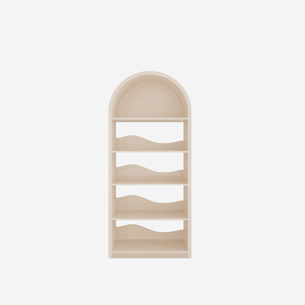 BRUNA, KS_003, Kệ sách trang trí 5 tầng, 60x35x180cm, Gỗ MDF phủ sơn 2K, Nội thất Nhà trên cao