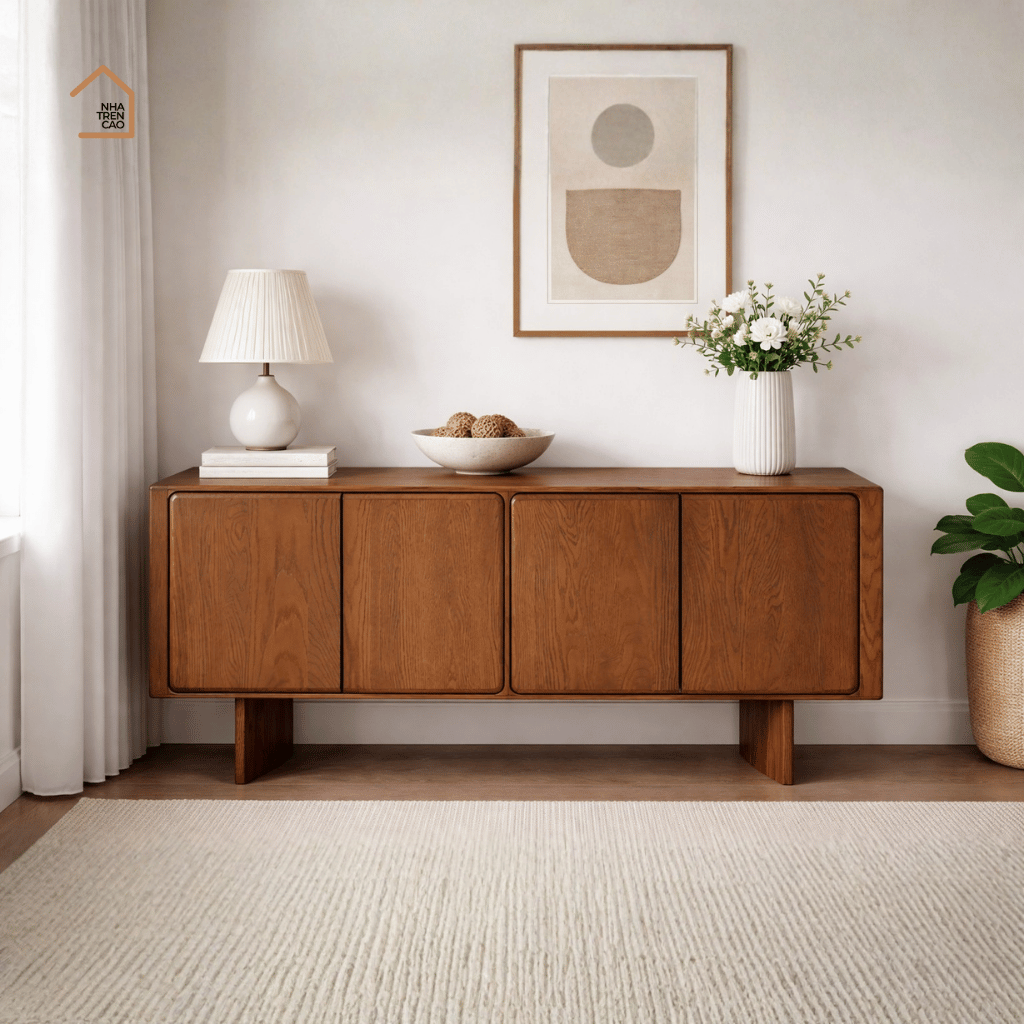 AVIS, TLT_085, Tủ lưu trữ phong cách tối giản hiện đại, 160x40x80cm, Gỗ Plywood phủ Veneer, Nội thất Nhà trên cao