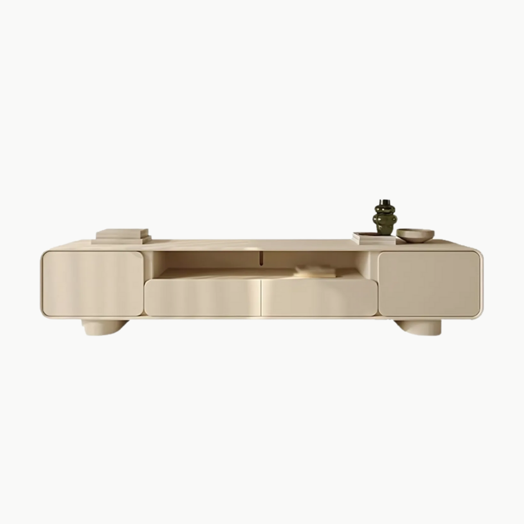 CLEME, TTV_043,  Kệ tivi bo góc-thiết kế tối giản,180x40x50cm, MDF phủ sơn 2K, Nội thất Nhà Trên Cao