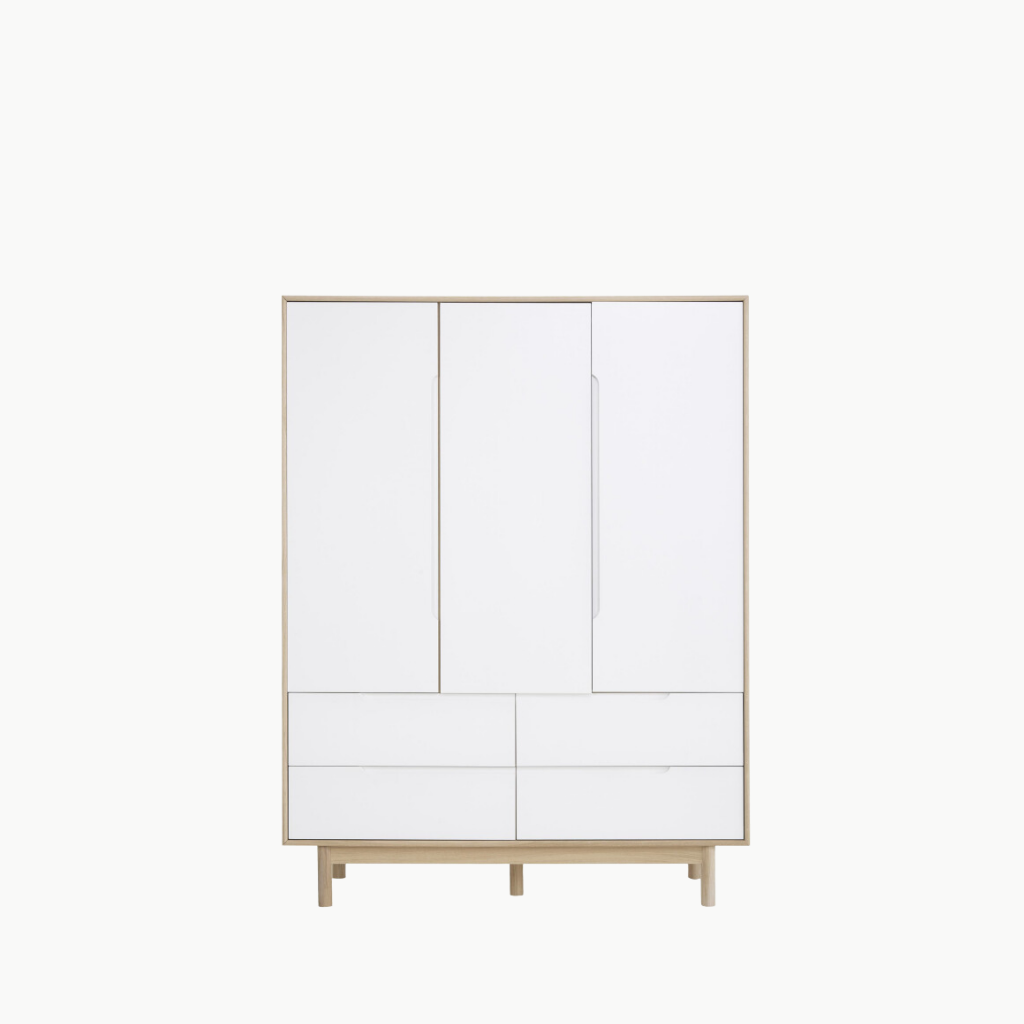 DAISY, TQA_019, Tủ quần áo hiện đại sang trọng, 160x60x200cm, MDF phủ Melamine, Nội thất Nhà trên cao