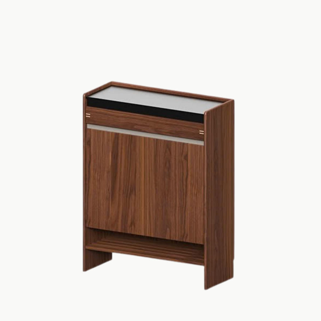 HONA, TG_022, Tủ giày thanh lịch sang trọng, 90x35x115cm, Gỗ Plywood phủ Veneer, Nội thất Nhà trên cao